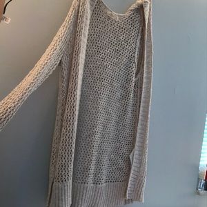 Hollister tan cardigan